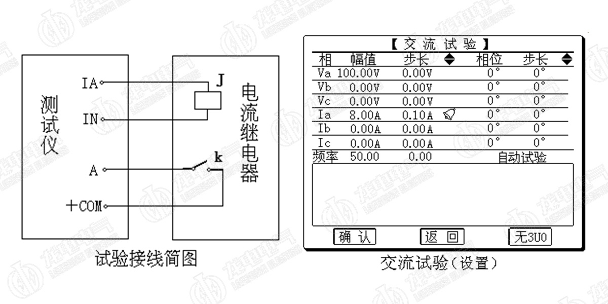 三相繼電保護測試儀示意圖